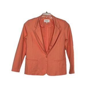 Liverpool Orange Blazer Classic Notched Lapel Tailored Fit